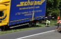 LKW in Boeschung A 3 Rich Frankfurt Hoehe Roesrath Lohmar P158